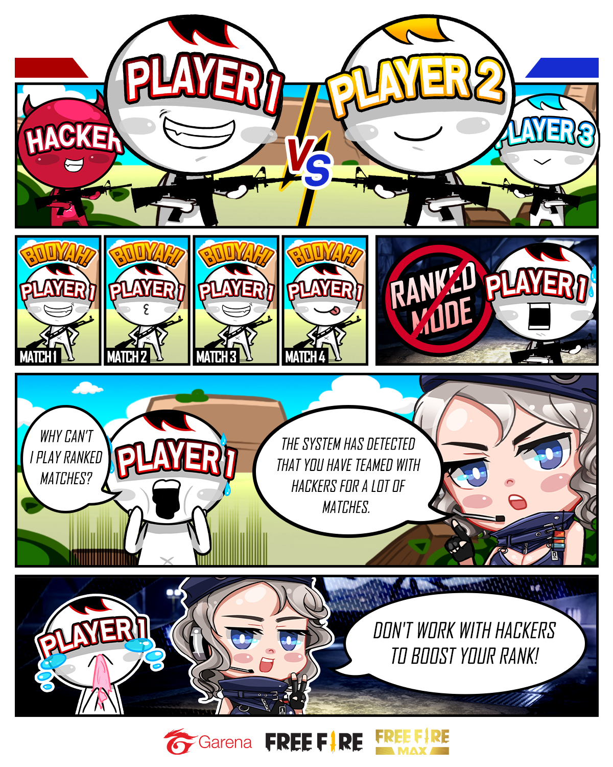 Hacker In Training Ground - I Meet Hacker In Training Ground - Free Fire  hacker - Garena Free Fire 